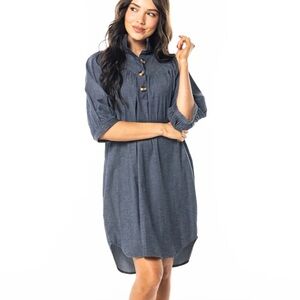 Holly Shae Laney Chambray Denim Dress
